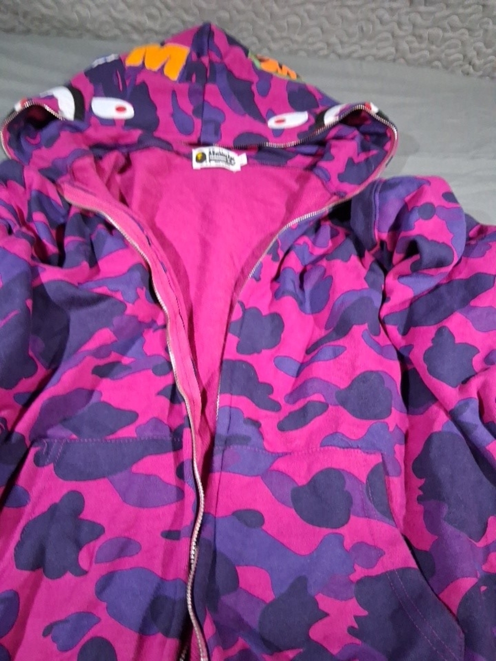 Pink & Purple Camo Zip Hoodie - Authentic